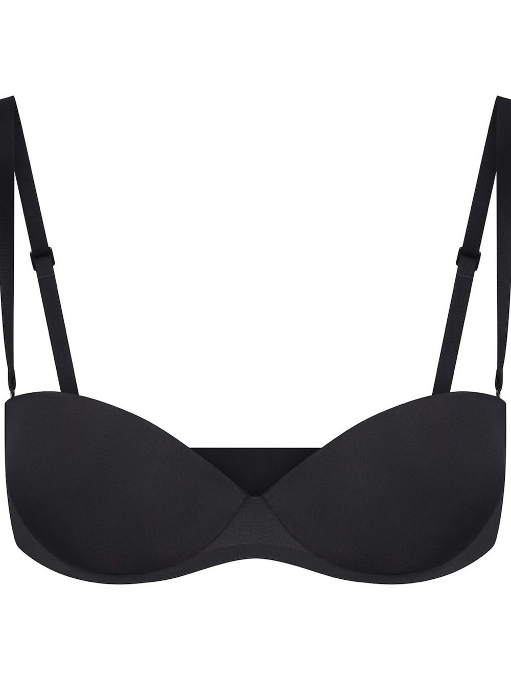 SKIMS Black Strapless Push-Up Bra